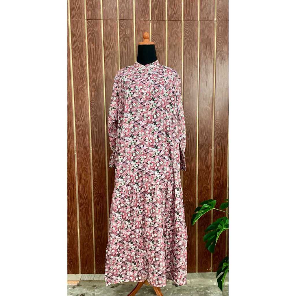 Syifa Dress Gamis Muslimah Rayon Nyaman dan Busui Friendly