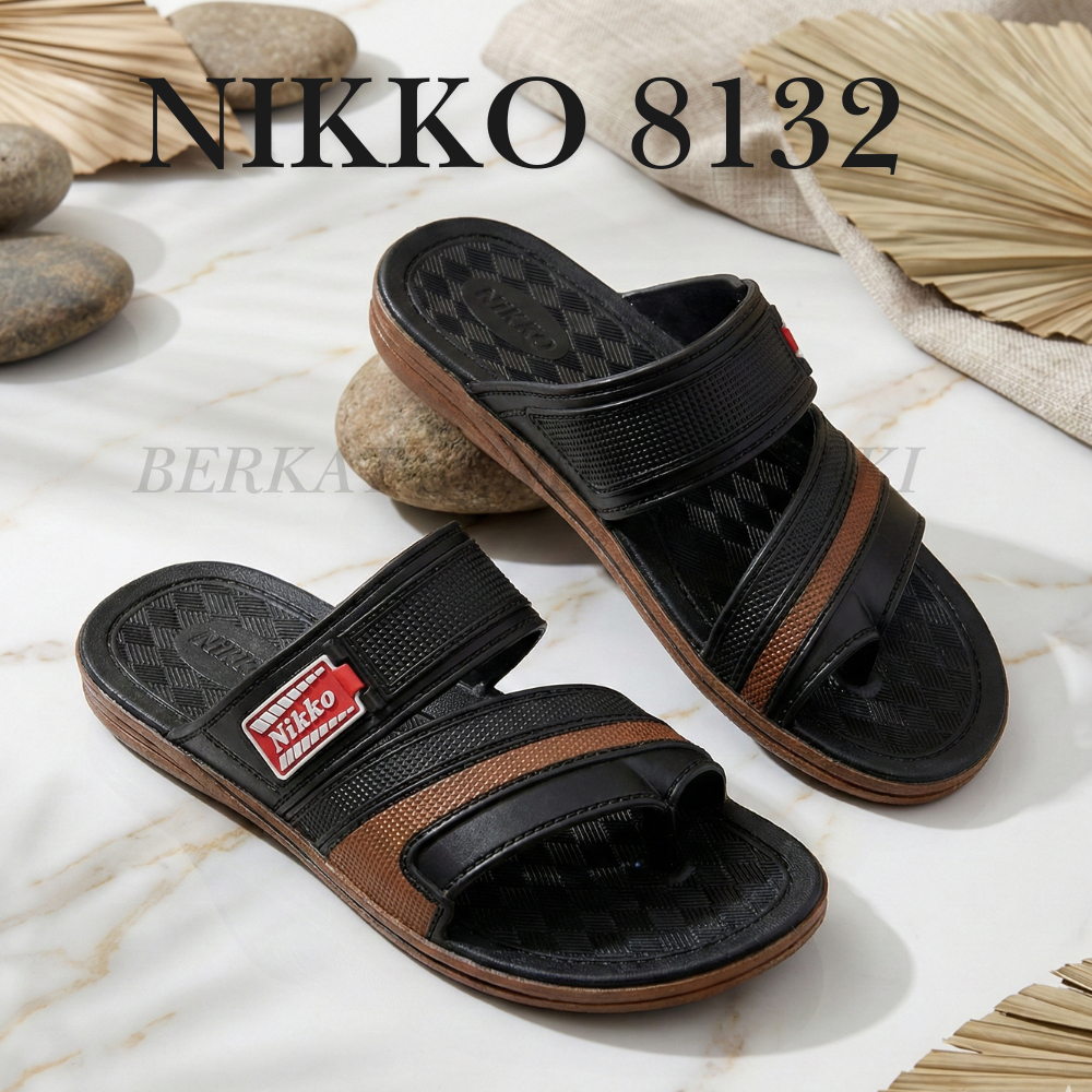 Sandal NIKKO 8132 Sandal Selop Karet Pria Dewasa / Sandal Bapak