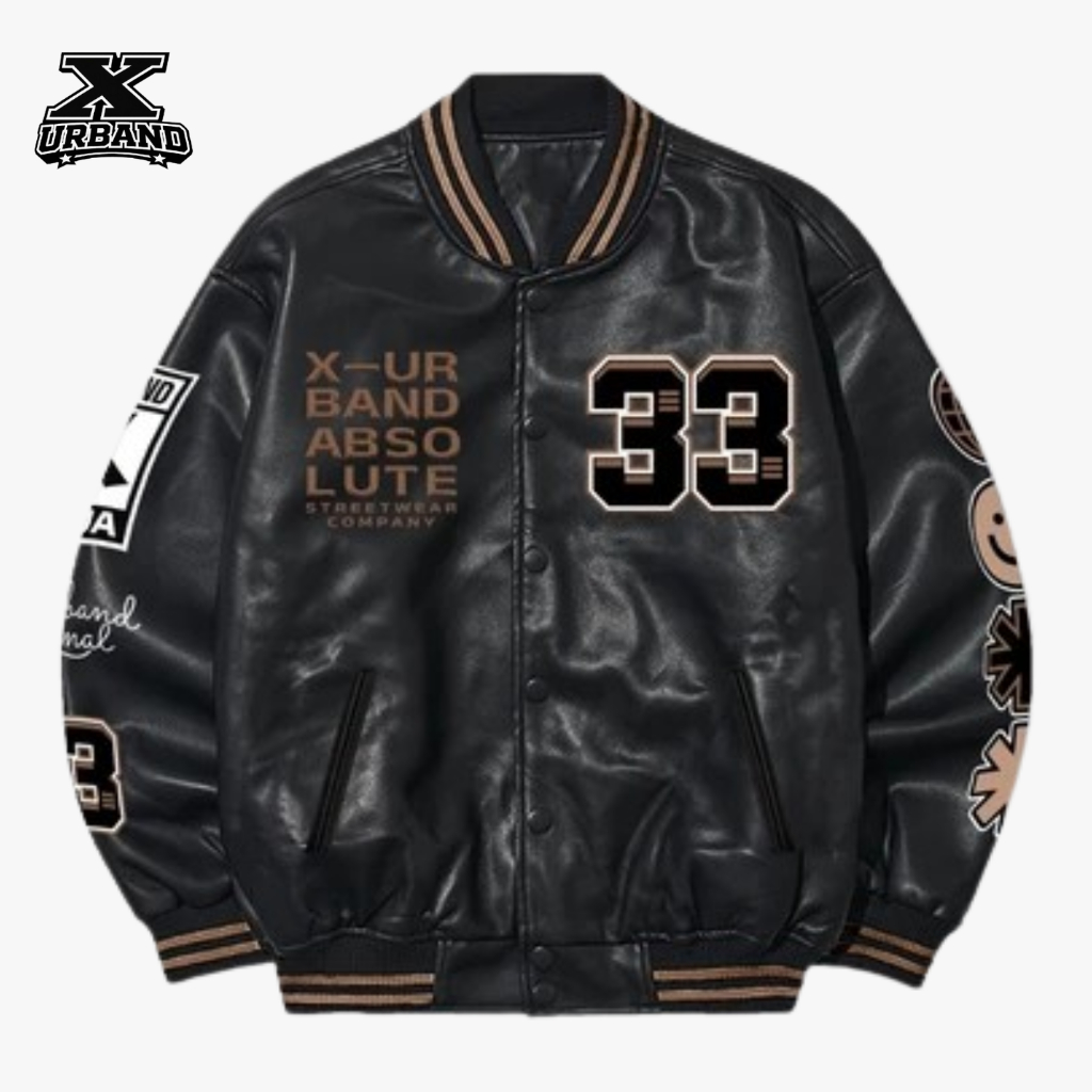 X Urband Absolute Jaket Varsity Leather Sintetis A505