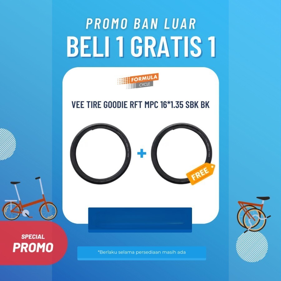 BUY 1 GET 1! BAN LUAR VEE TIRE GOODIE RFT MPC 16X1.35 SBK