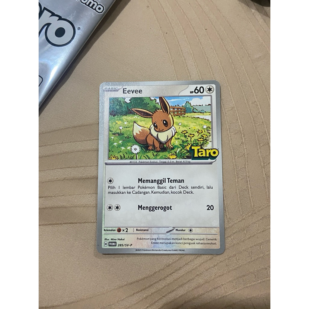 Promo Eevee Taro Pokemon