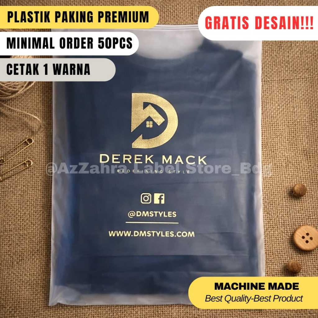PAKET HEMAT( isi 50pcs) zipper lock baju zipper bag zipper lock plastik custom plastik premium