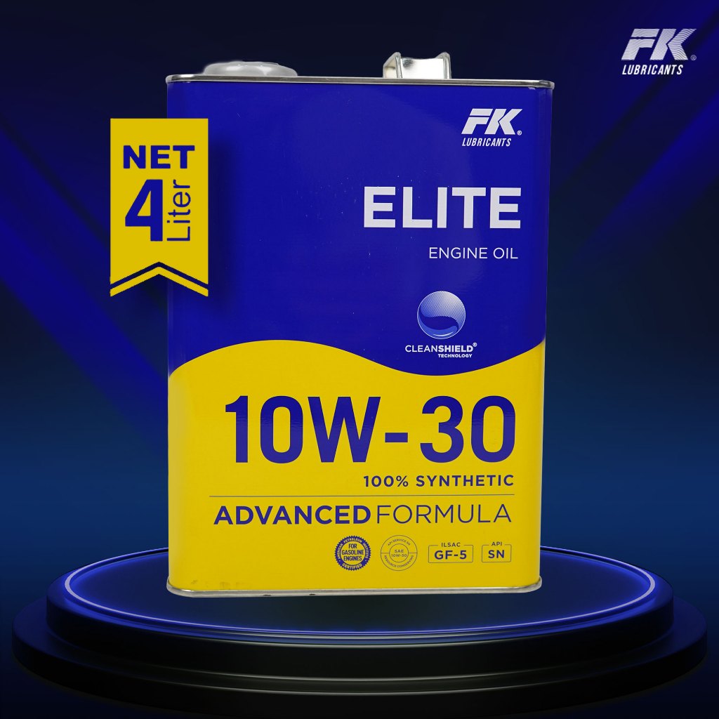 [Free Senter] FK Lube ELITE 10W-30, API SN, 4 Liter, 100% Synthetic, Oli Mobil BBM Bensin
