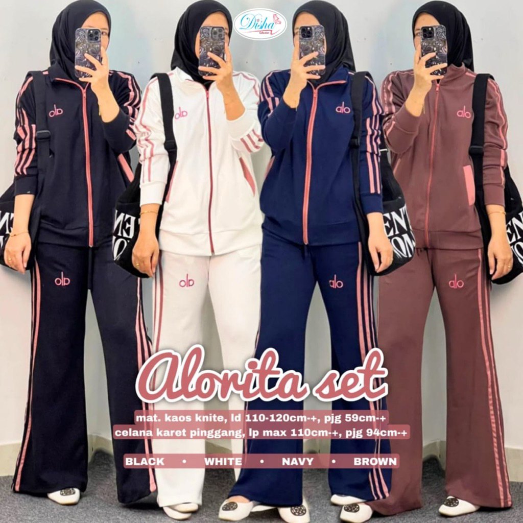 Navara ALORITA SET TERBRU setelan olahraga wanita original by dishaA