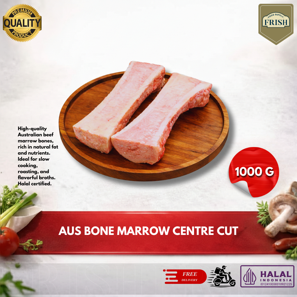 AUS Beef Bone Marrow Center Cut 1 Kg | Sumsum Tulang Sapi Australia Premium Frozen