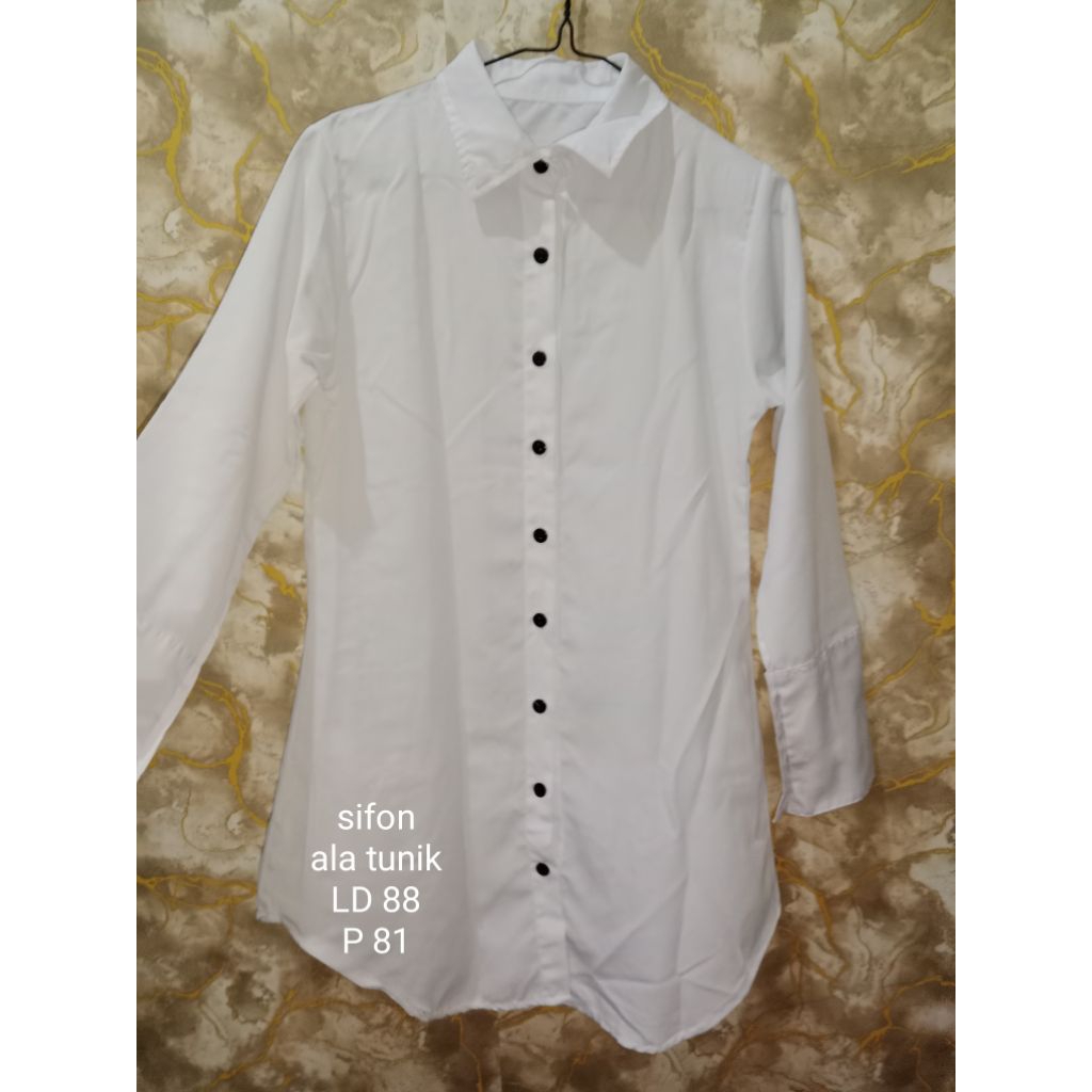 KEMEJA PUTIH WANITA/BLOUSE PL
