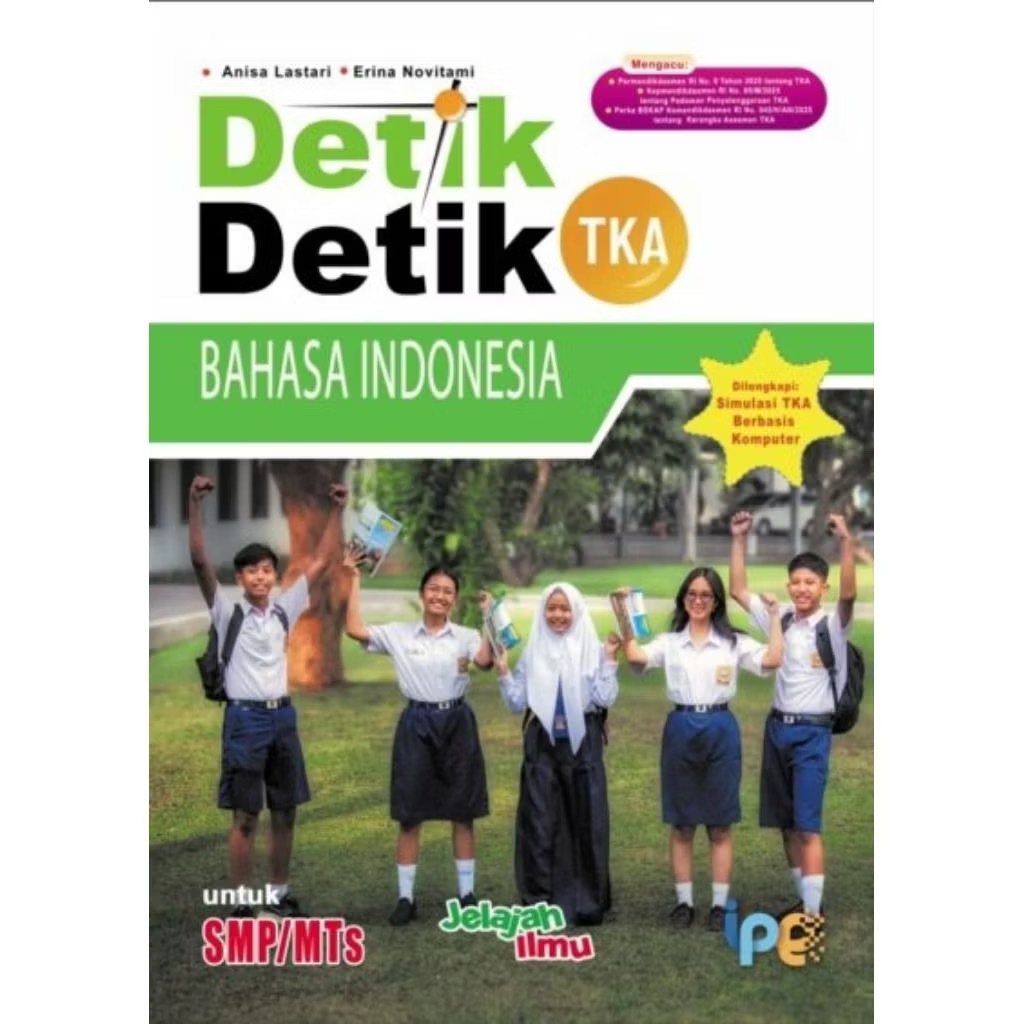 BUKU TKA MATEMATIKA DETIK-DETIK TKA BAHASA INDONESIA SMP/MTs KELAS 9 | PENERBIT INTAN PARIWARA
