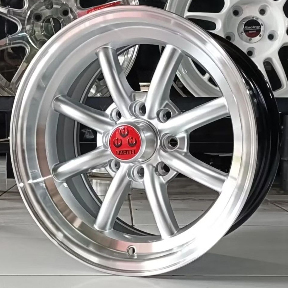 velg mobil R14 pcd 4x100 - 4x114,3 WATANABE LEBAR 7 ET 10 velg rally ring 14 Kijang lgx galant avanz