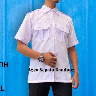 Kemeja Putih PNS Dinas Lengan Panjang – Seragam Kantor Pria Wanita, Baju Kemeja Putih Kerja Formal