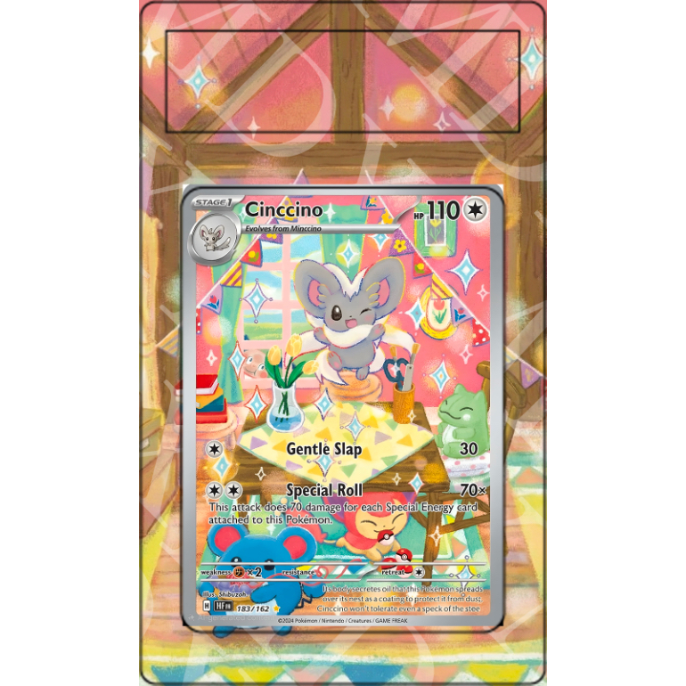 Cinccino #183 Pokemon Temporal Forces (Custom Extended Art)