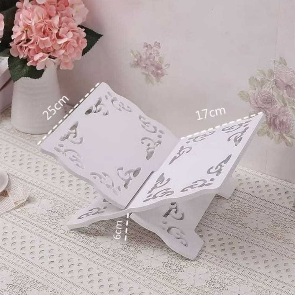 Rak Alquran Tempat Baca Buku PVC Anti Air Ukuran 25x17x6cm Vintage Dinding