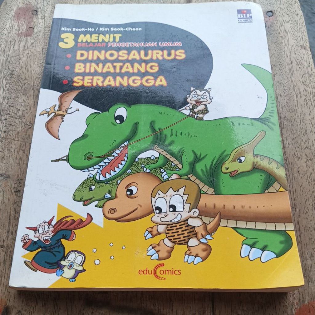 Buku 3 Menit Belajar Pengetahuan Umum DINOSAURUS, BINATANG, SERANGGA