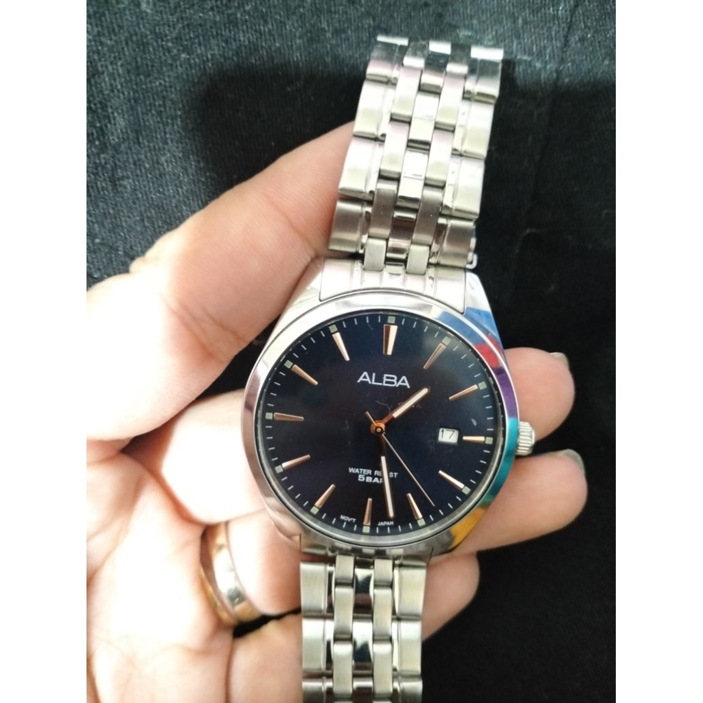 [PRELOVED] JAM TANGAN ANALOG ALBA PRIA (wanita bisa pakai)