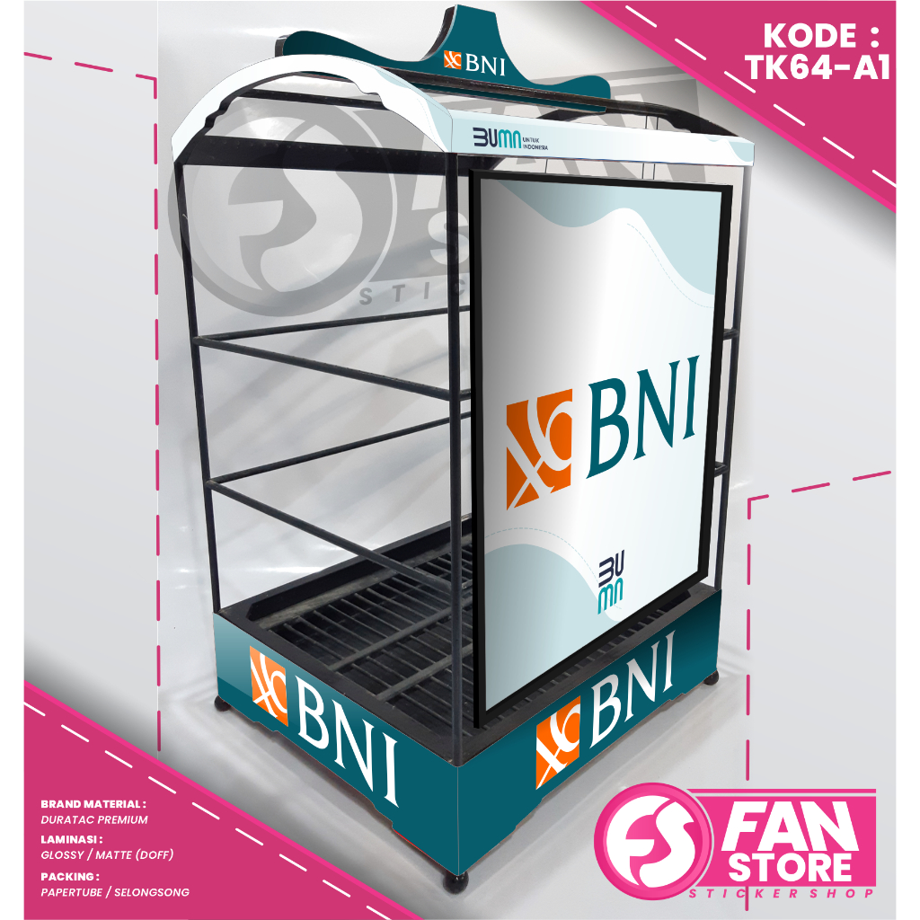 AKSESORIS STIKER EBOD JAYA SANGKAR KOTAK KACER - DECAL SANGKAR KOTAK BURUNG KENARI - KODE : TK64