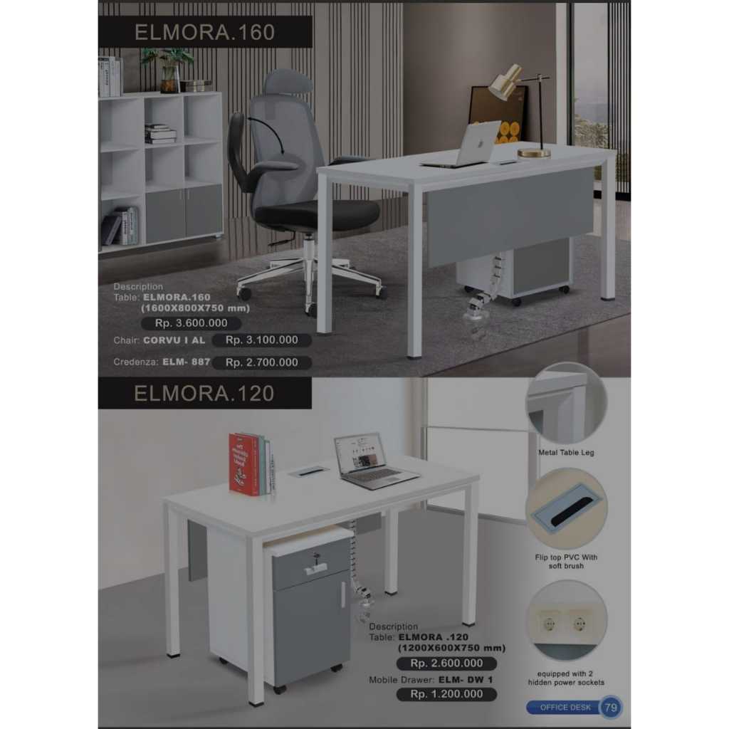 Meja Kantor / Meja Direktur / Meja Manager / Meja Kerja / Kursi Manager / Kursi Direktur / Laci Soro