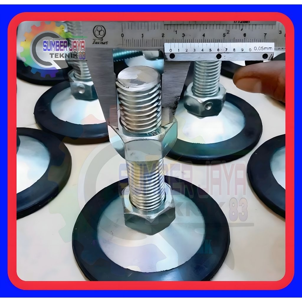 1 Pcs Kaki Adjuster Conveyor M 24 x 25 cm / Foot Adjuster Conveyor M 24 x 25 cm/  Kaki Adjuster Conv