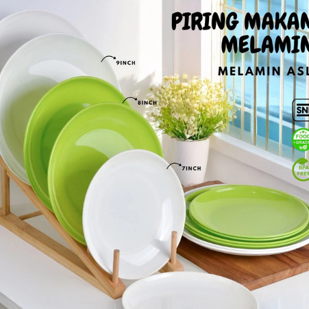 SM Piring Ceper Melamin 10 inch- Piring Melamin - Piring Melamine g3310 / Piring bulat cekung tanpa 