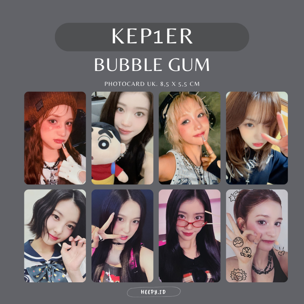 [KEP1ER] UNOFFICIAL PHOTOCARD KEP1ER BUBBLE GUM