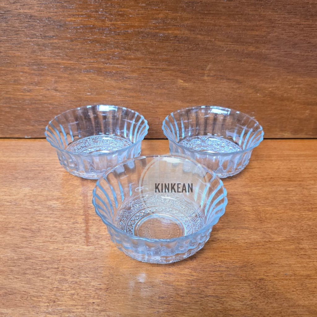 Mangkok Kaca Bening Kecil 11cm / Kobokan - KIG PM4B / 12