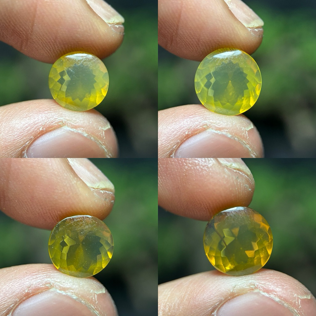 fire opal wonogiri asli cutting / batu fire opal wonogiri facet