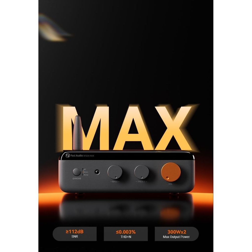 Fosi Audio BT20A MAX – Bluetooth Amplifier 48V 5A