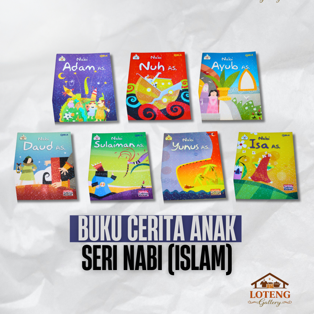 [PRELOVED MURAH ORIGINAL] KUMPULAN BUKU CERITA ANAK EDISI SERI CINTA NABI ISLAM (NABI ADAM, NUH, AYU