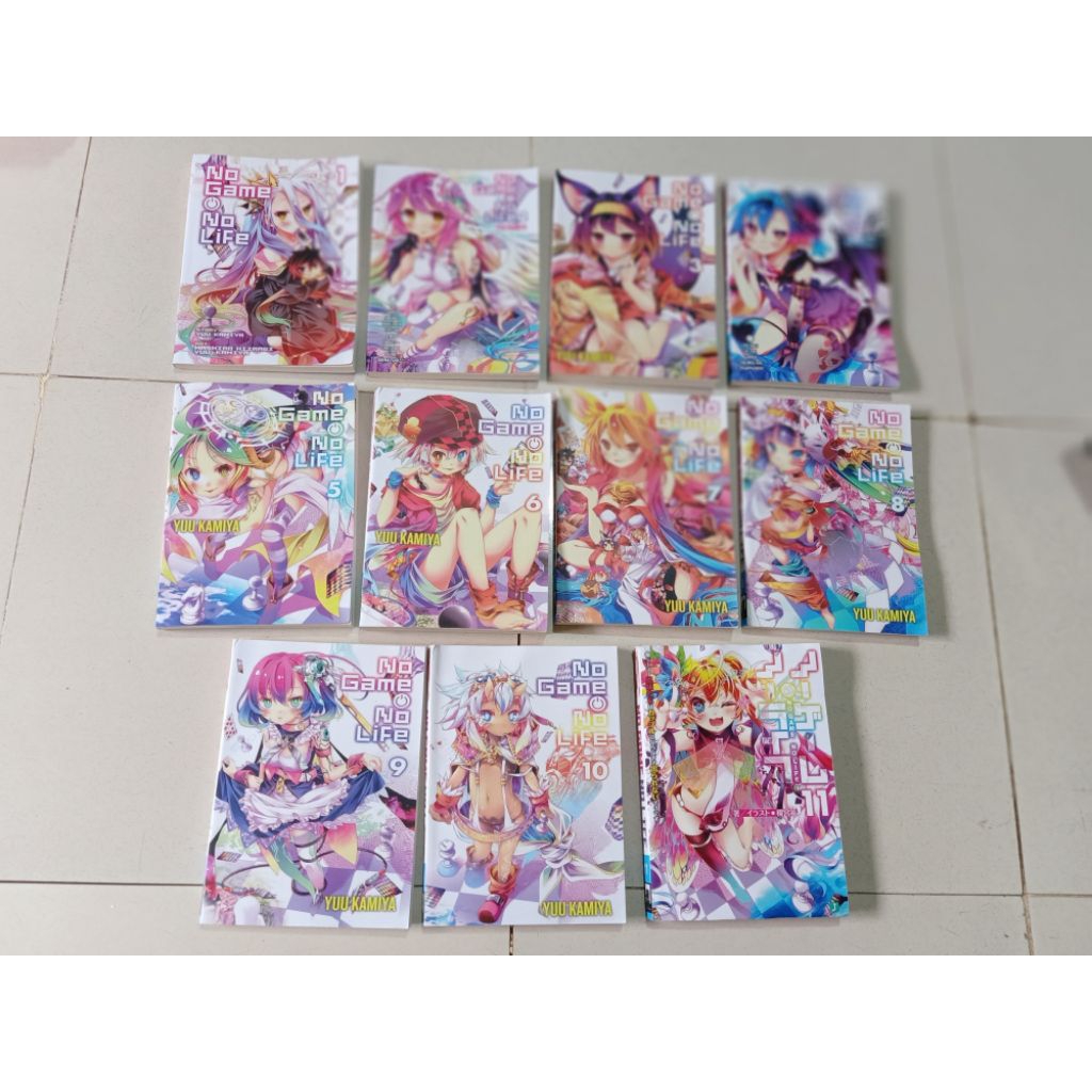 buku light  novel : no game no life, yuu kamiya