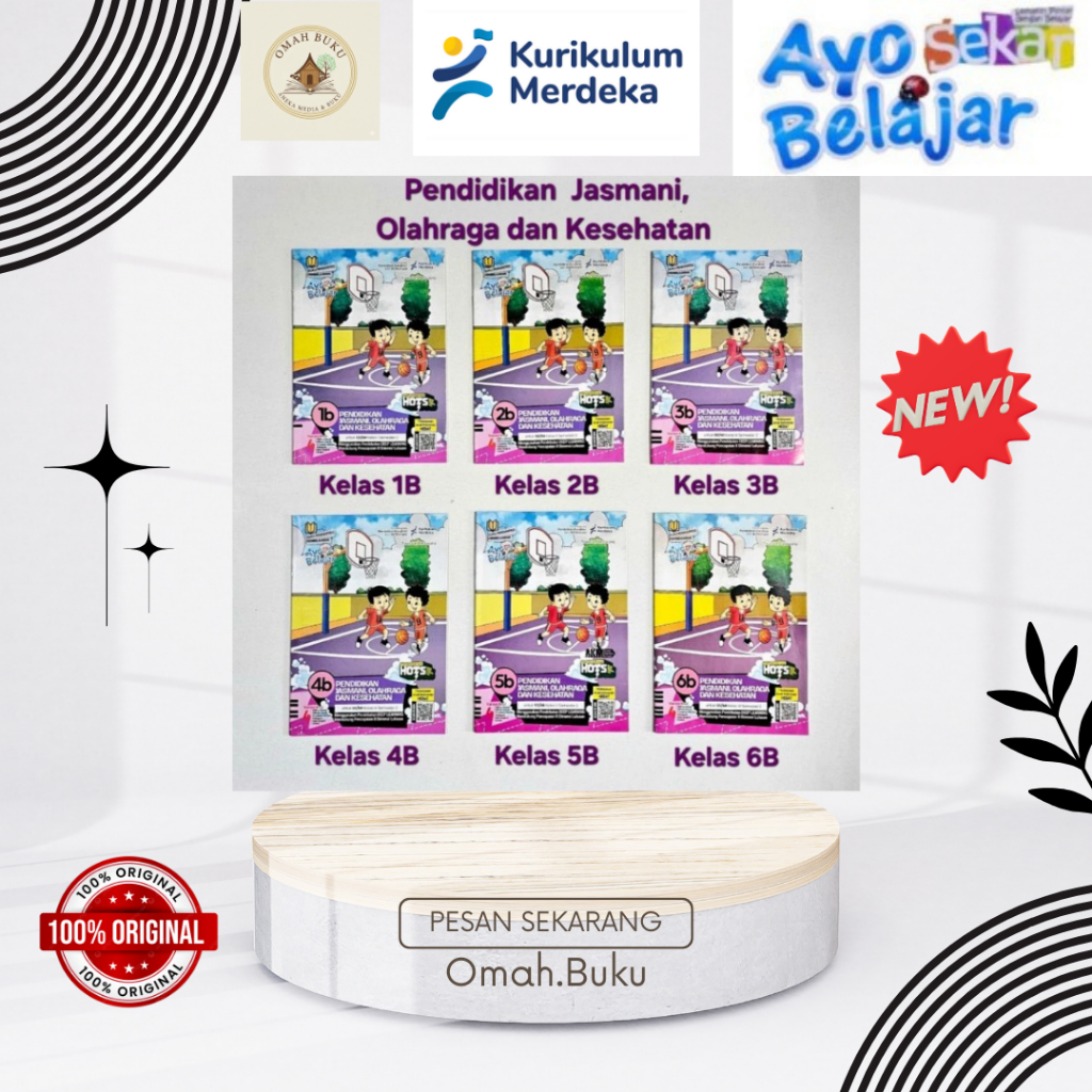 LKS Sekar Ayo Belajar PJOK Kelas 1,2,3,4,5,6 SD/MI Kurikulum Merdeka Semester 2 2025/2026