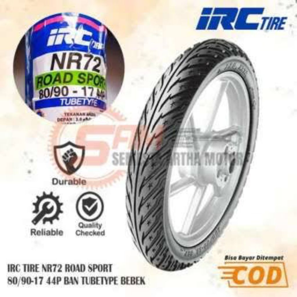 Ban luar IRC NR72/Ban motor Supra,Vega,Satria,Revo,Blade Dll