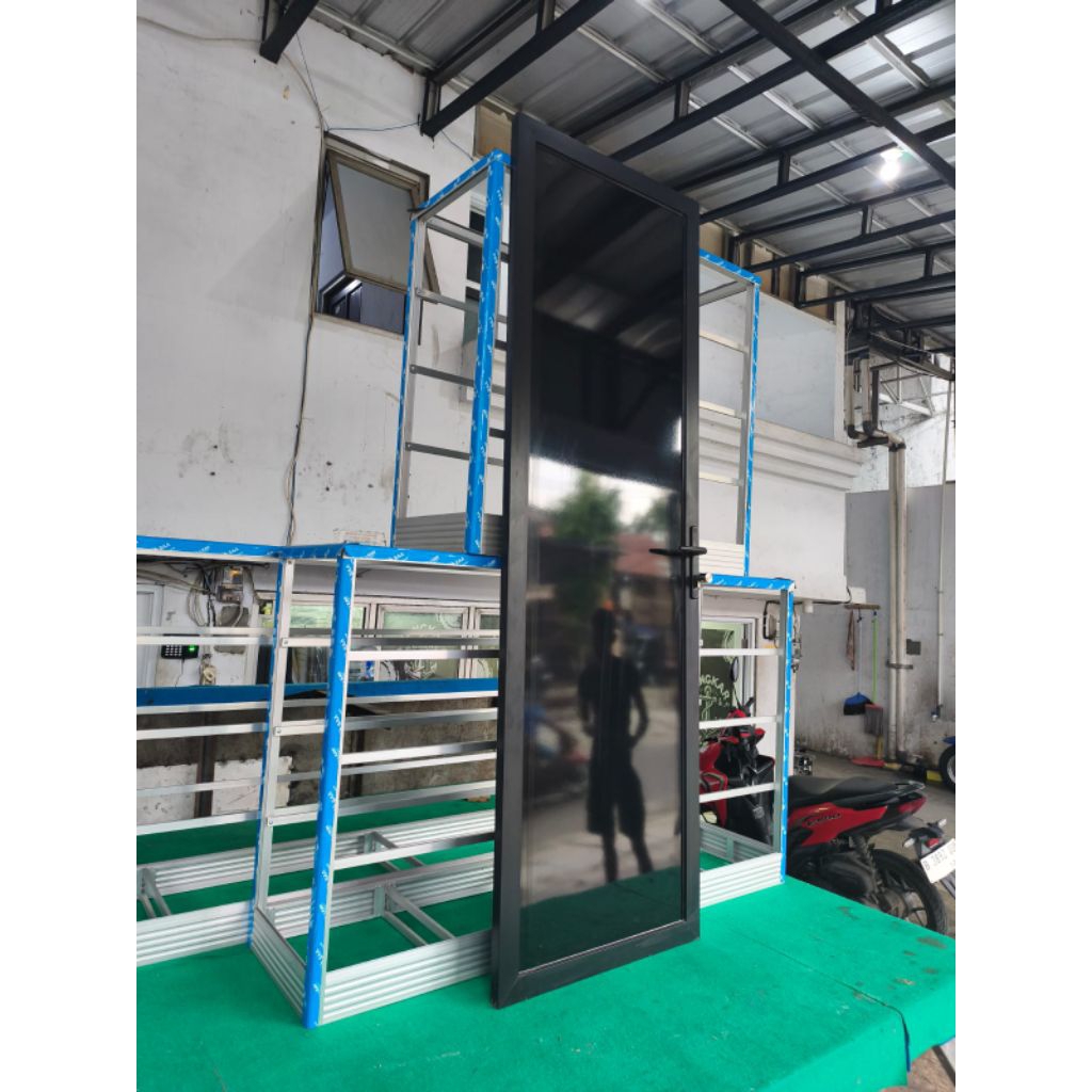 Kusen  dan Pintu Aluminium ACP Dobel 70x200cm Pre Order