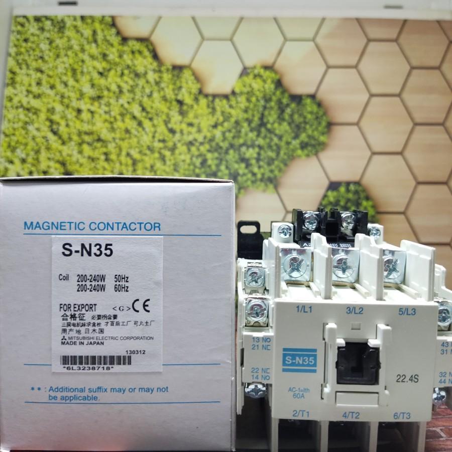 kontaktor mitsubishi s-n35 sn35 sn-35 Contactor MITSUBISHI SN 35