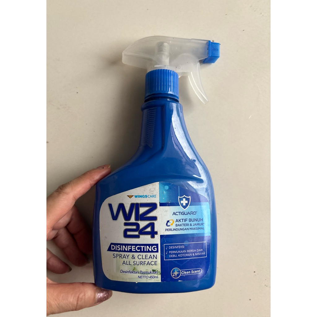 BOTOL PLASTIK BEKAS KOSONG WIZZ HAND SANITIZER DENGAN SEMPROTAN