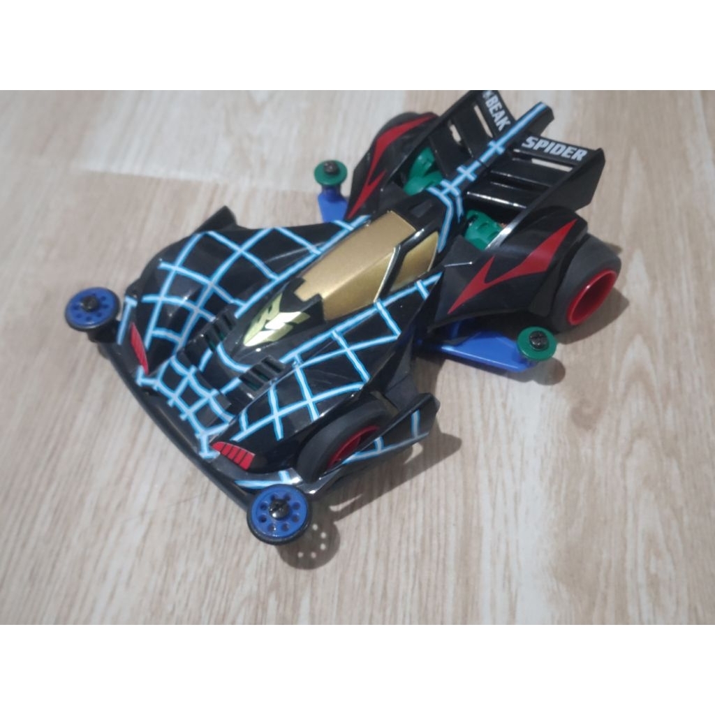 Tamiya mini4wd beak spider body painted chassis super 1 ori tamiya
