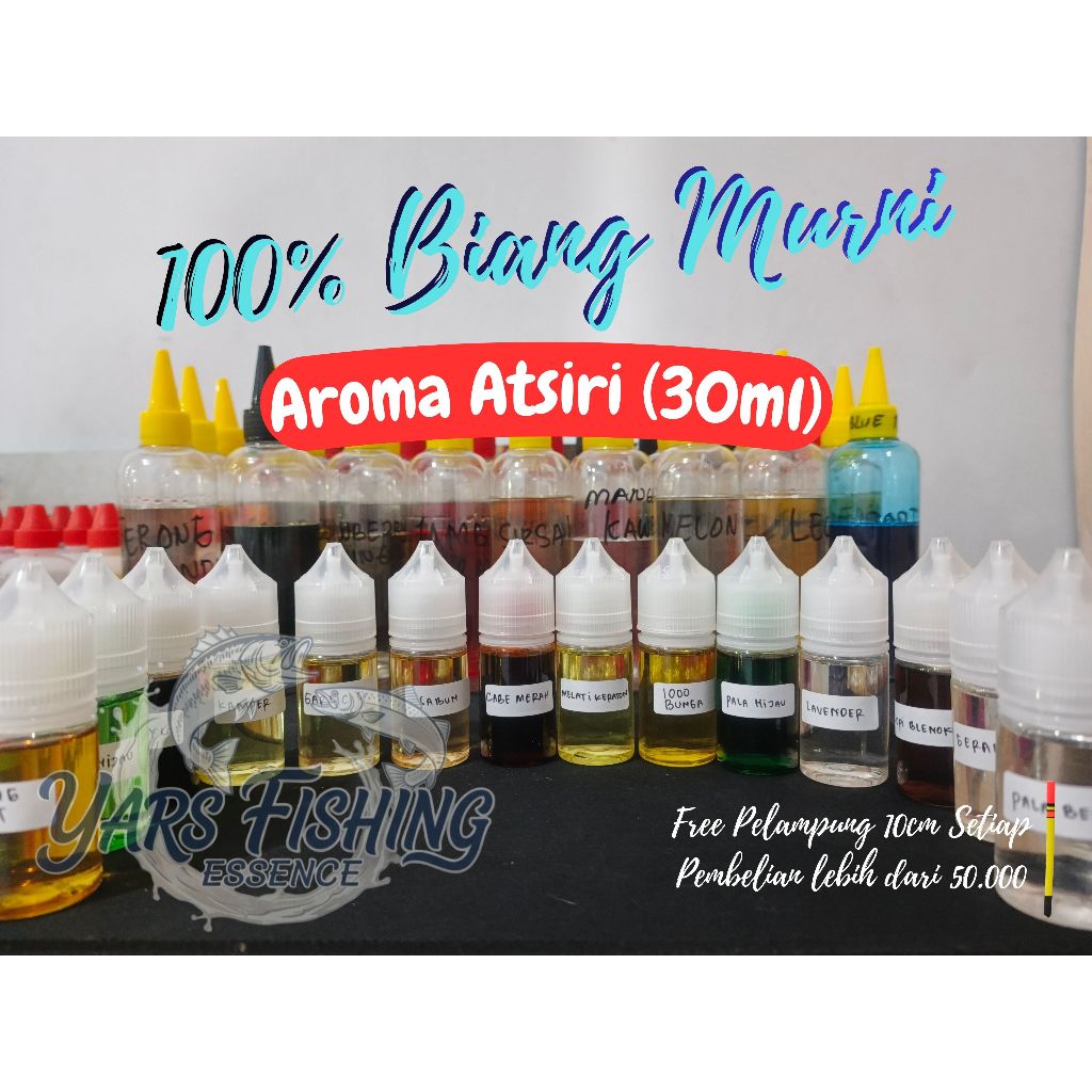 Essen Biang Aroma Atsiri Ukuran 30ml Melati Keraton Blenok Kamper Geranium