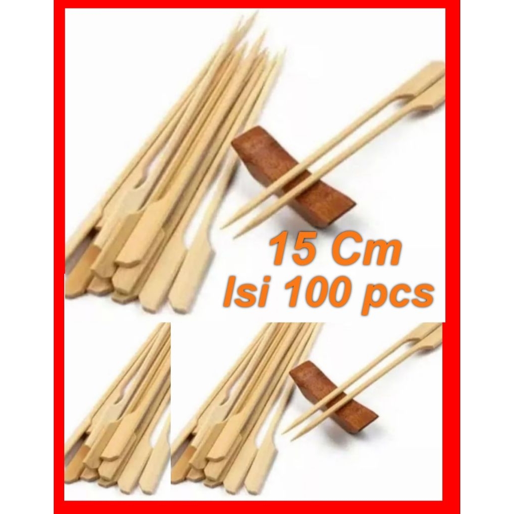 TUSUKAN SATE YAKITORI TUSUKAN DAYUNG 15 CM ISI 100 PCS