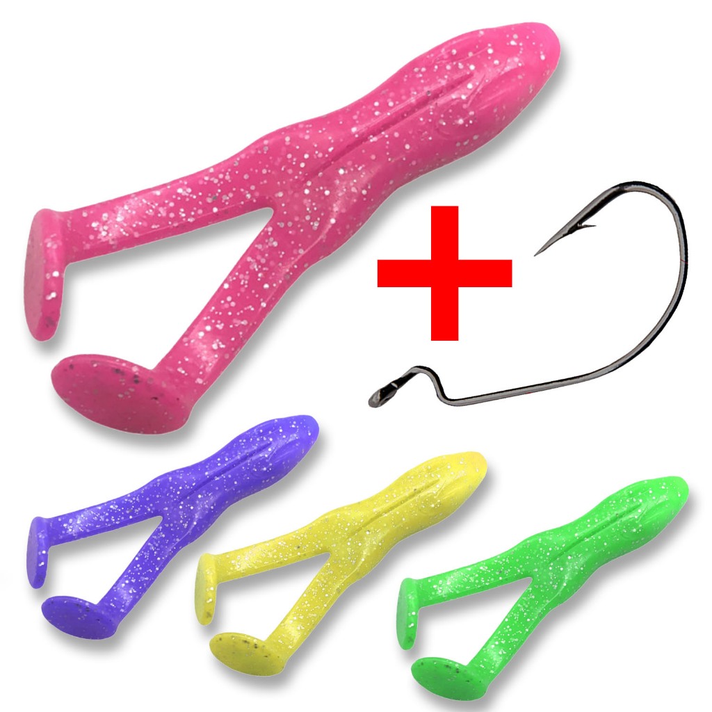 TERBAIK UMPAN PANCING GABUS RUNNER FROG KICKER 9.5CM CASTING TOMAN UNTUK MEMANCING SOFROG BENTUK