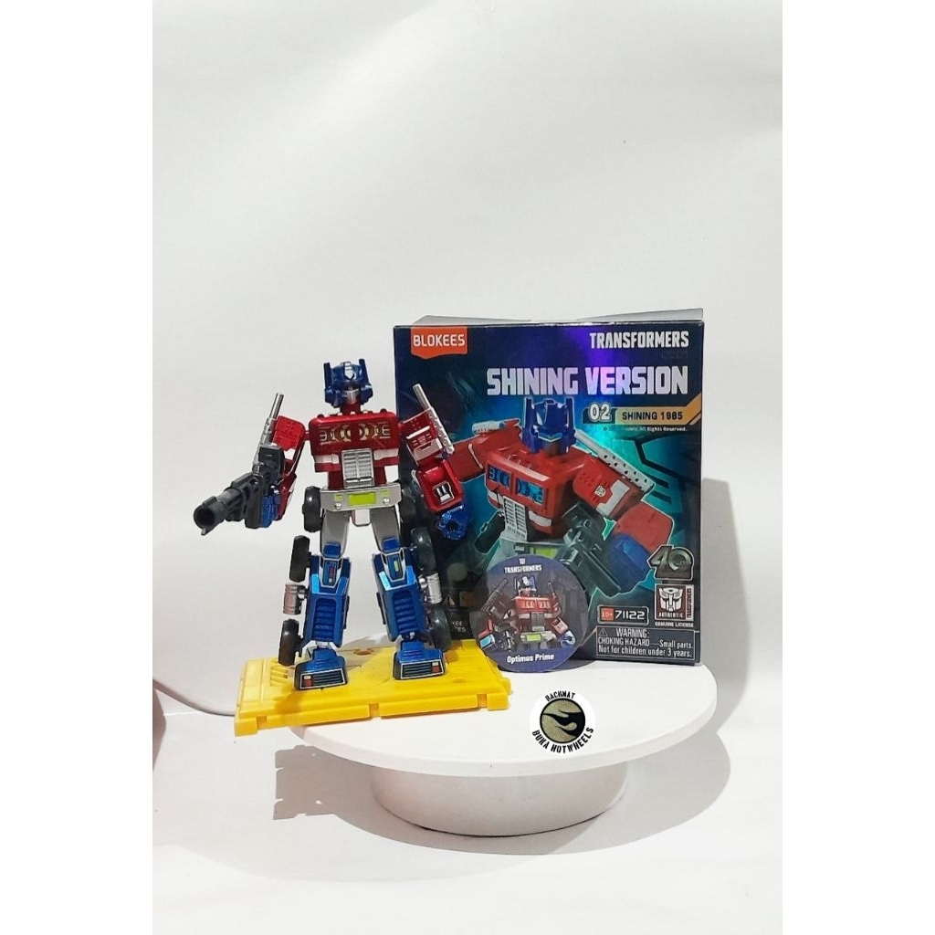 Blokees Optimus Prime Secret Figure Shining Version 02 Shining 1985 Diecast RBH