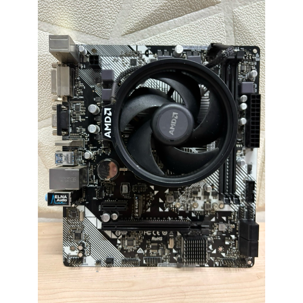 PAKET MOTHERBOARD ASROCK B450M + AMD RYZEN 5 4500 NORMAL JAYA