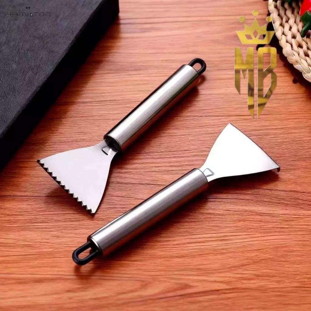 PISAU SISIK / Alat Pembersih Pengupas Sisik Ikan Stainless Steel Anti Karat / Fish Scale Skin Remove