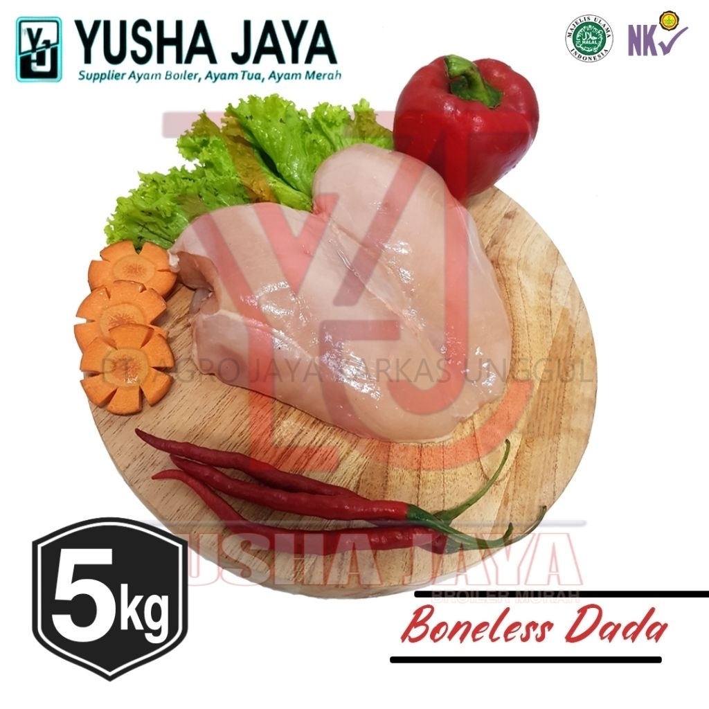 Fillet Dada Ayam 5kg./Fillet Dada Ayam Tanpa Kulit/Fillet Dada Ayam Murni/Filet Dada Fresh/Ayam Poto
