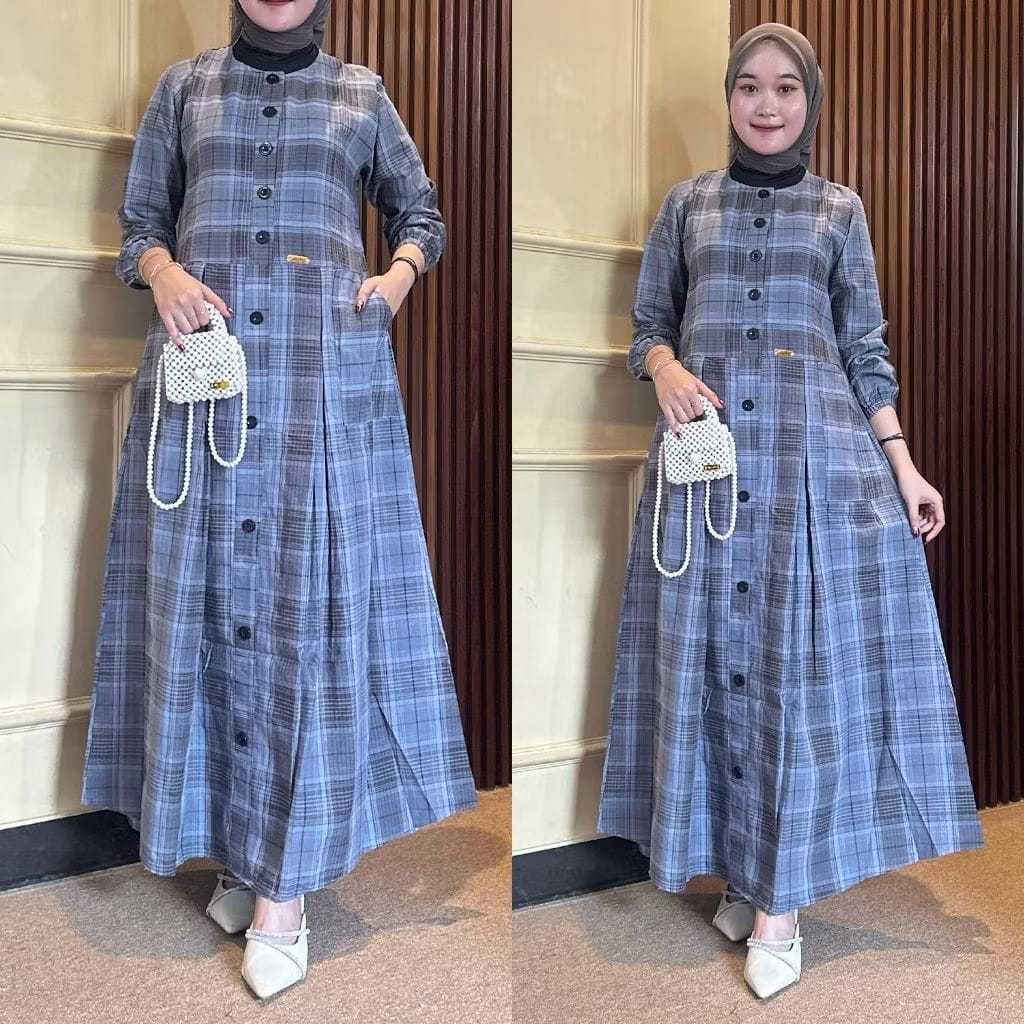NEW ARRIVAL - Gamis kotak katun premium - gamis kotak terbaru 2026 full kancing