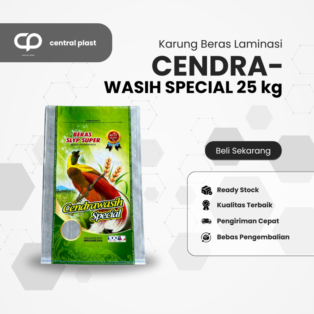 Karung Beras Laminasi 25 kg Cap Cendrawasih Special