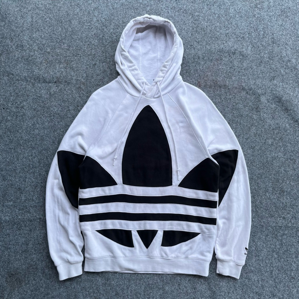 hoodie putih big logo second