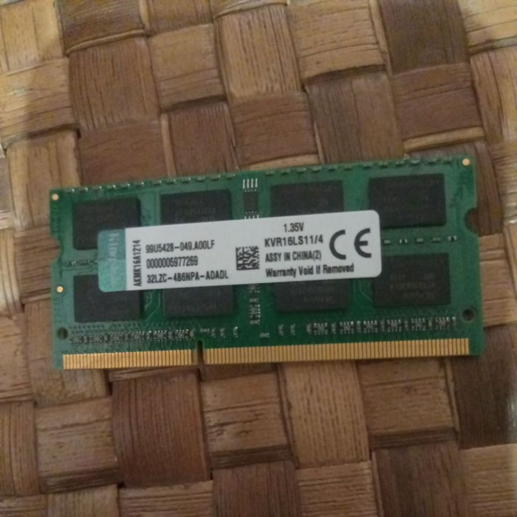ram kingston 4gb ddr3l laptop