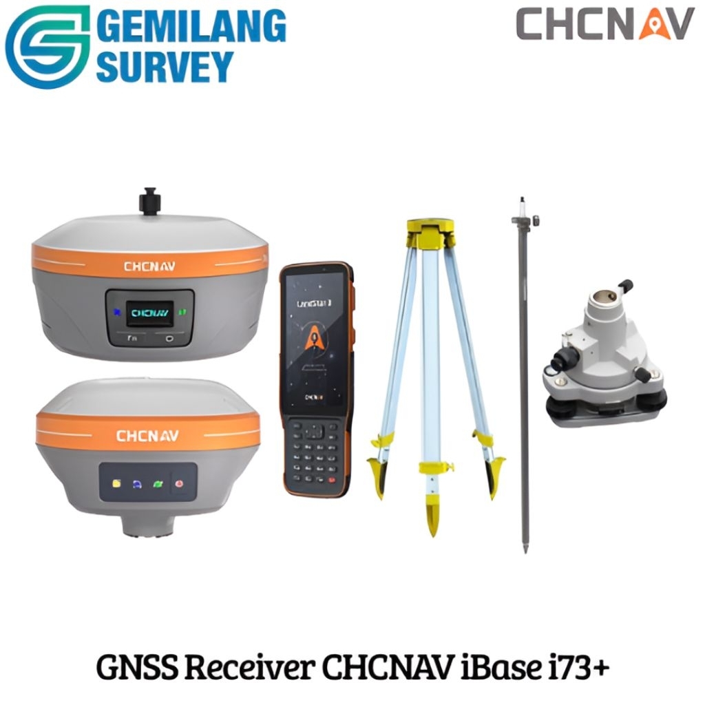 GPS Geodetik RTK CHCNAV i73+ Rover Kit / GNSS Receiver RTK CHCNAV iBase Base Kit