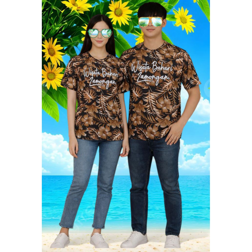 kaos wisata bahari lamongan premium combed