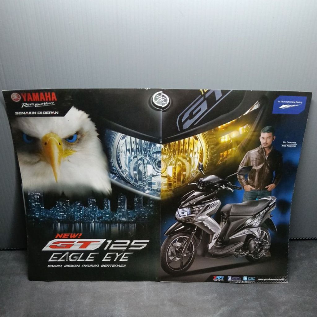 poster brosur leaflet Yamaha GT 125 eagle eye