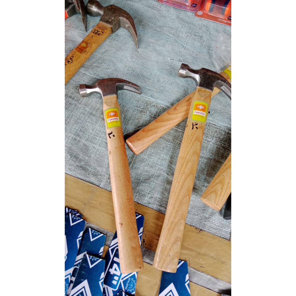 palu besi hammer gagang kayu 30cm