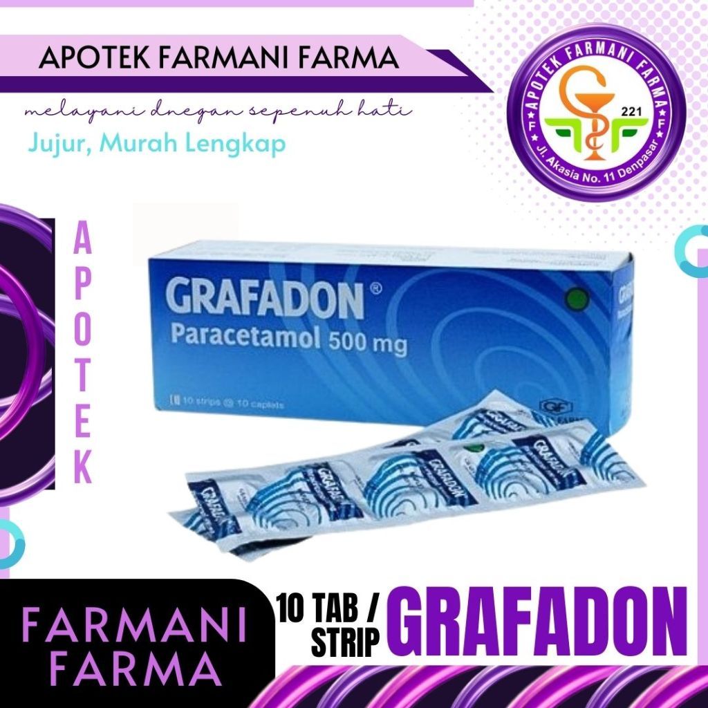 GRAFADON 500 MG 10 KAPLET STRIP / OBAT DEMAM