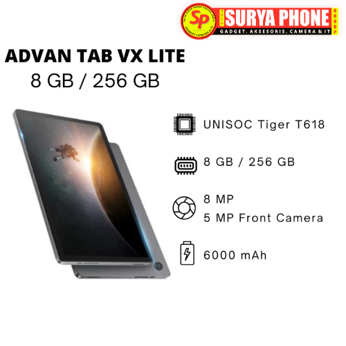 ADVAN TAB VX LITE RAM 8GB / 256GB LTE